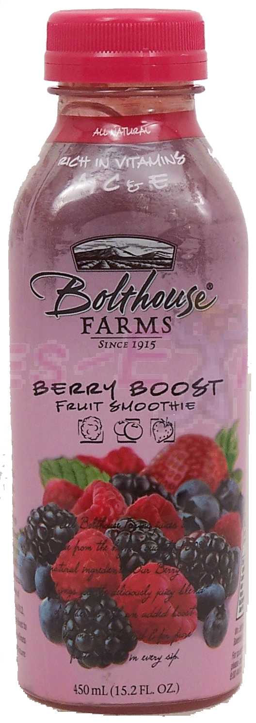 Bolthouse Farms berry boost fruit smoothie, 100% fruit juice Full-Size Picture